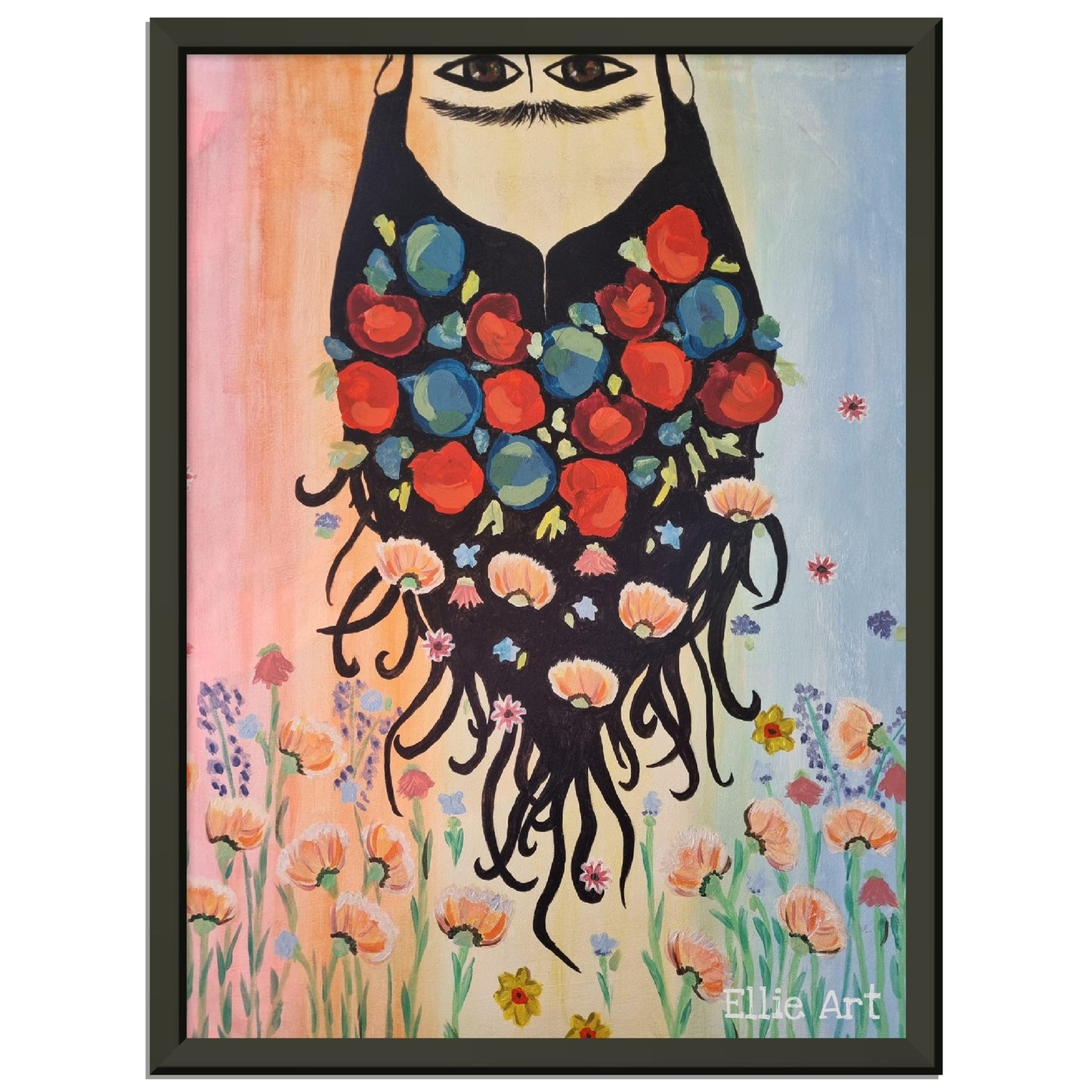 Ellie's Frida on your wall - Premium Matte Paper Metal Framed Poster