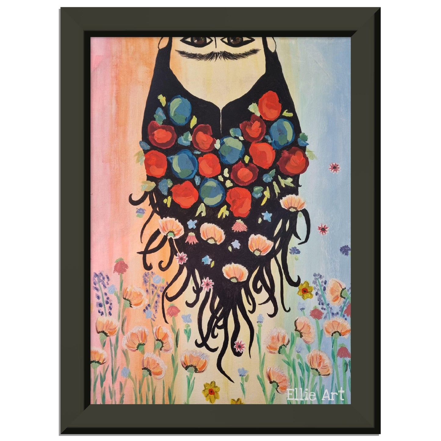 Ellie's Frida on your wall - Premium Matte Paper Metal Framed Poster