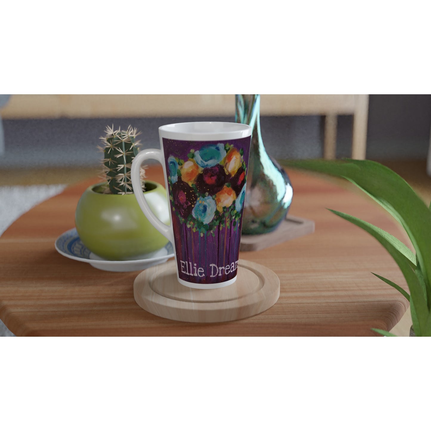 Ellie Art - Latte 17oz (500ml) Ceramic Mug