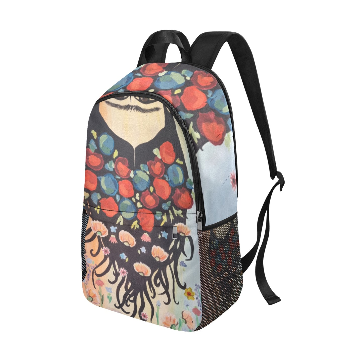 Ellie’s Frida - Fabric Backpack with Side Mesh Pockets