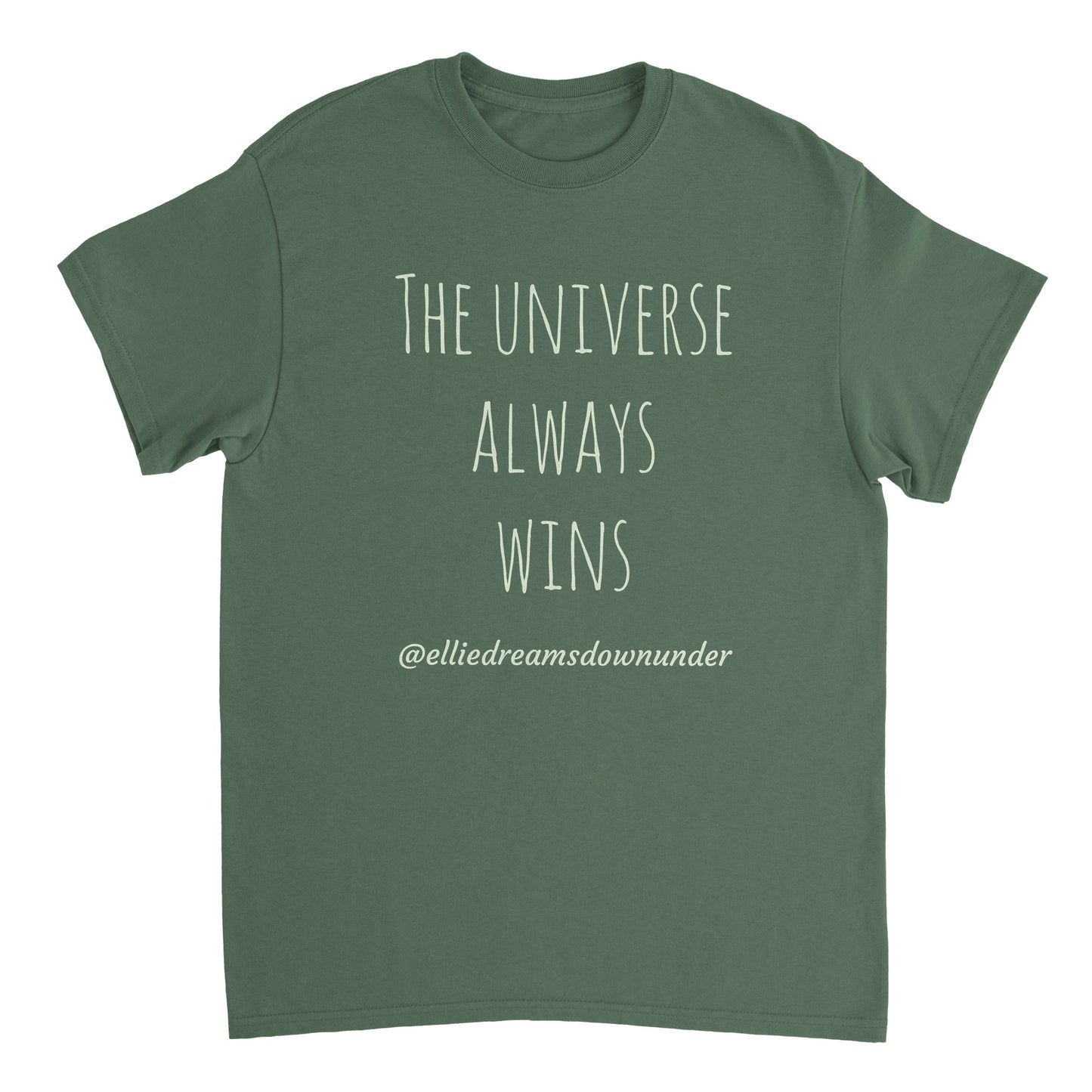 The Universe Always Wins - Heavyweight Unisex Crewneck T-shirt